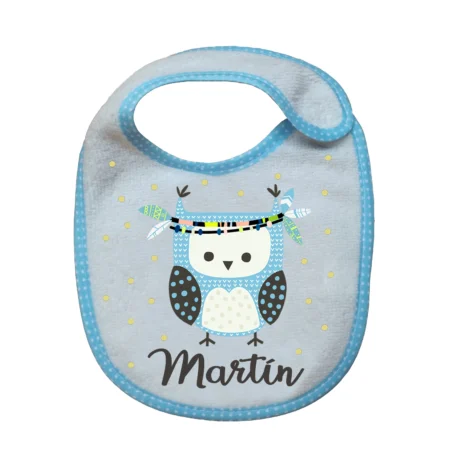 babero-de-búho-personalizado-kembilove-recien-nacido