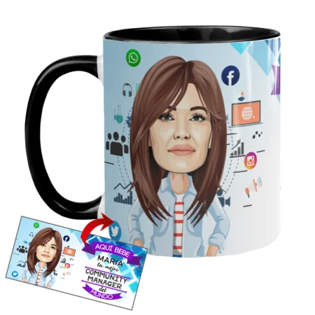 taza-caricatura-community-manager-mujer-kembilove