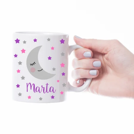 taza-infantil-personalizada-luna-y-estrellas-rosa
