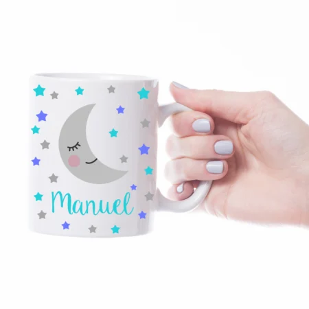 taza-infantil-personalizada-luna-y-estrellas-azules
