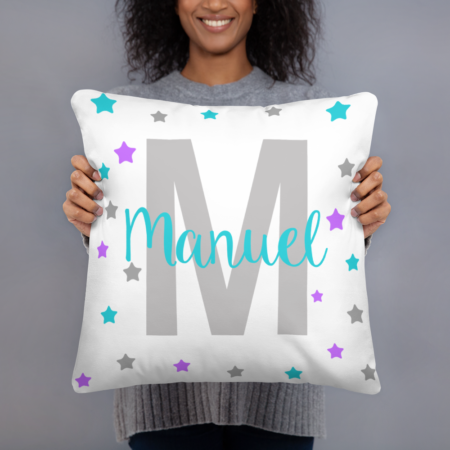 cojín-infantil-personalizado-estrellas-azules-y-moradas