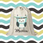 mochila infantil personalizada búho