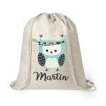 mochila infantil personalizada búho