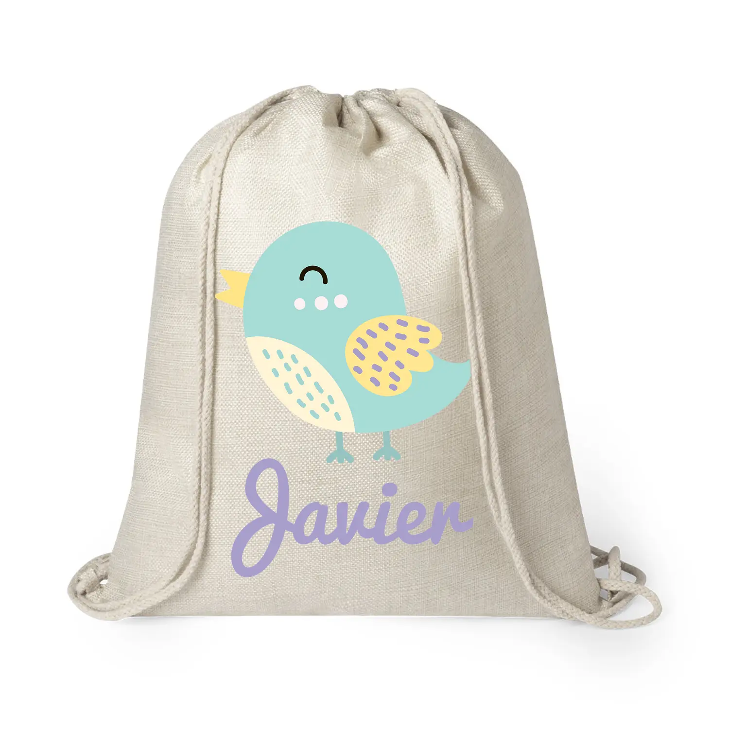 Mochila infantil personalizada "pájaro azul"