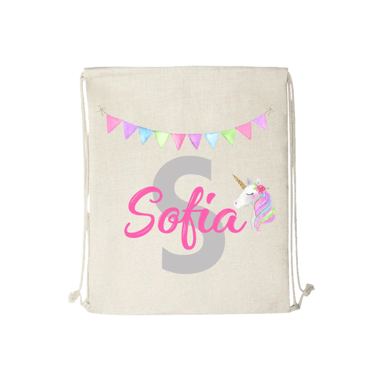 mochila infantil personalizada unicornio