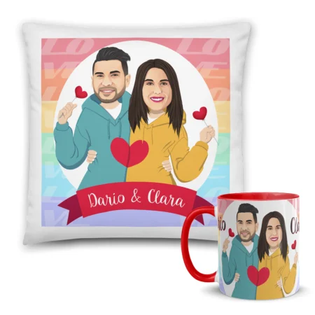 pack-pareja-caricatura-arcoiris