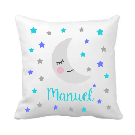 cojín-infantil-personalizado-luna-y-estrellas-azules