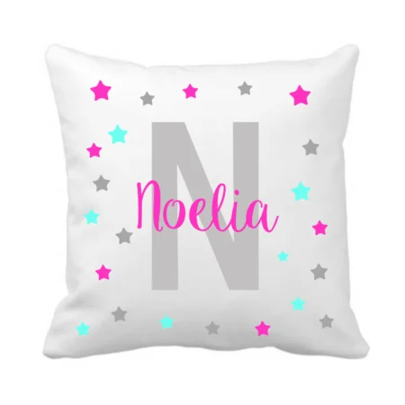 cojín-infantil-personalizado-estrellas-rosa