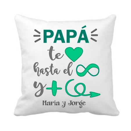 cojin-padre-personalizado-infinito-verde