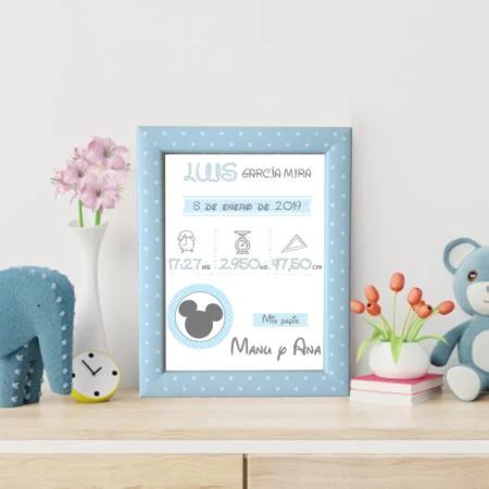 lámina-natalicia-personalizada-mickey-kembilove