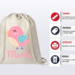 mochila-infantil-personalizada-pájaro-rosa