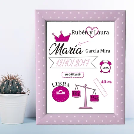 lámina-natalicia-personalizada-bebé-princesa-kembilove