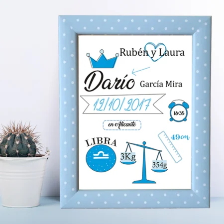 lámina-natalicia-personalizada-bebé-príncipe-recién-nacido-kembilove