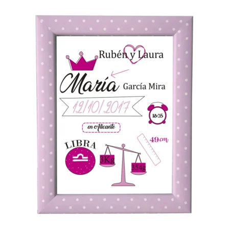 lámina-natalicia-personalizada-bebé-princesa-kembilove