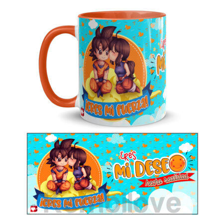 taza-parejas-frikis-kembilove-Eres mi fuerza... Gokū-enamorados