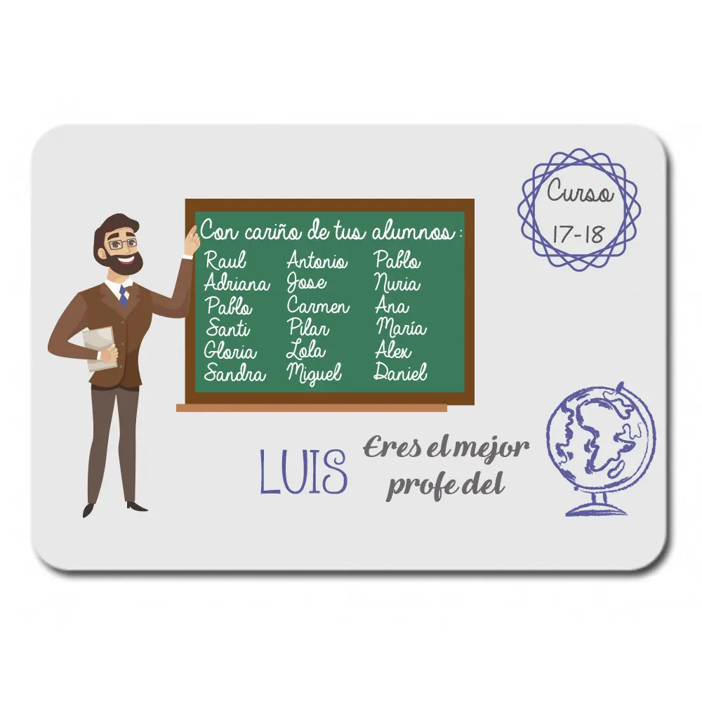 Alfombrilla-ratón-personalizada-eres-el-mejor-profe-kembilove-regalos
