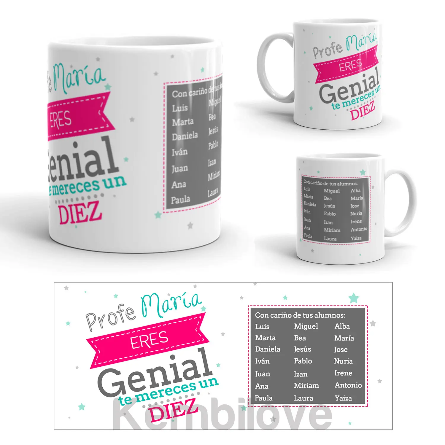 Taza-personalizada-profe-eres-genial-alumnos-profesores-regalo-curso-kembilove