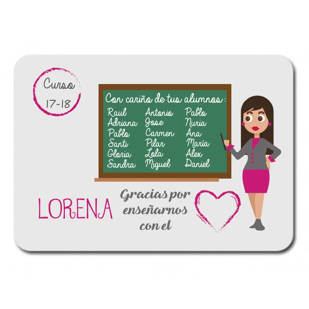 Alfombrilla-ratón-personalizada-gracias-por-enseñarnos-con-el-corazón-kembilove-profesora