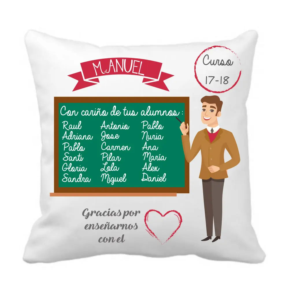 cojin-personalizado-gracias-por-enseñarnos-con-el-corazón-regalo-profesor-profesores-kembilove