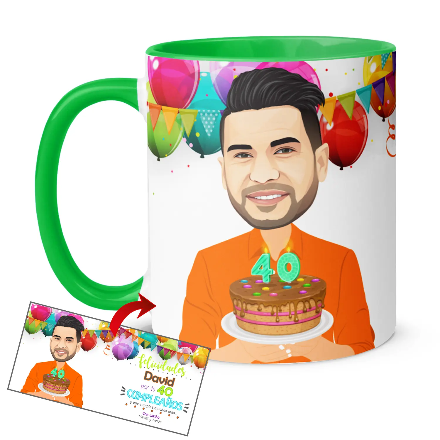 Taza-cumpleaños-con-caricatura-Enhorabuena-felicidades-regalos-únicos-kembilove