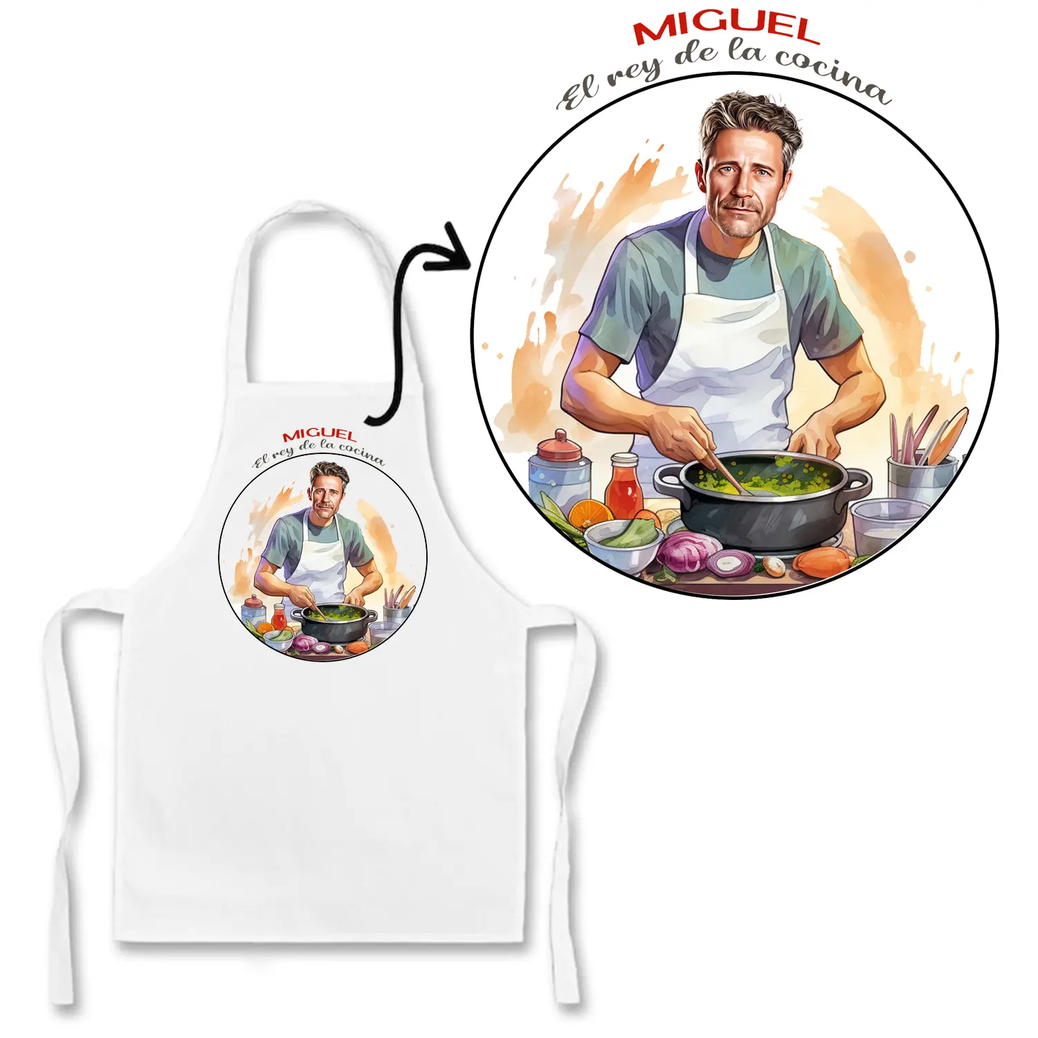 Delantal-personalizado-con-caricatura-y-nombre-el-rey-de-la-cocina-kembilove