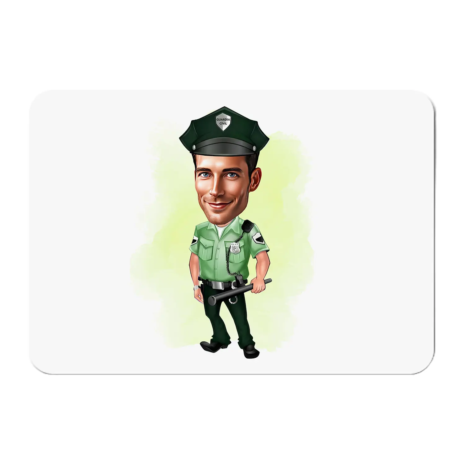Alfombrilla-personalizada-con-caricatura-guardia-civil