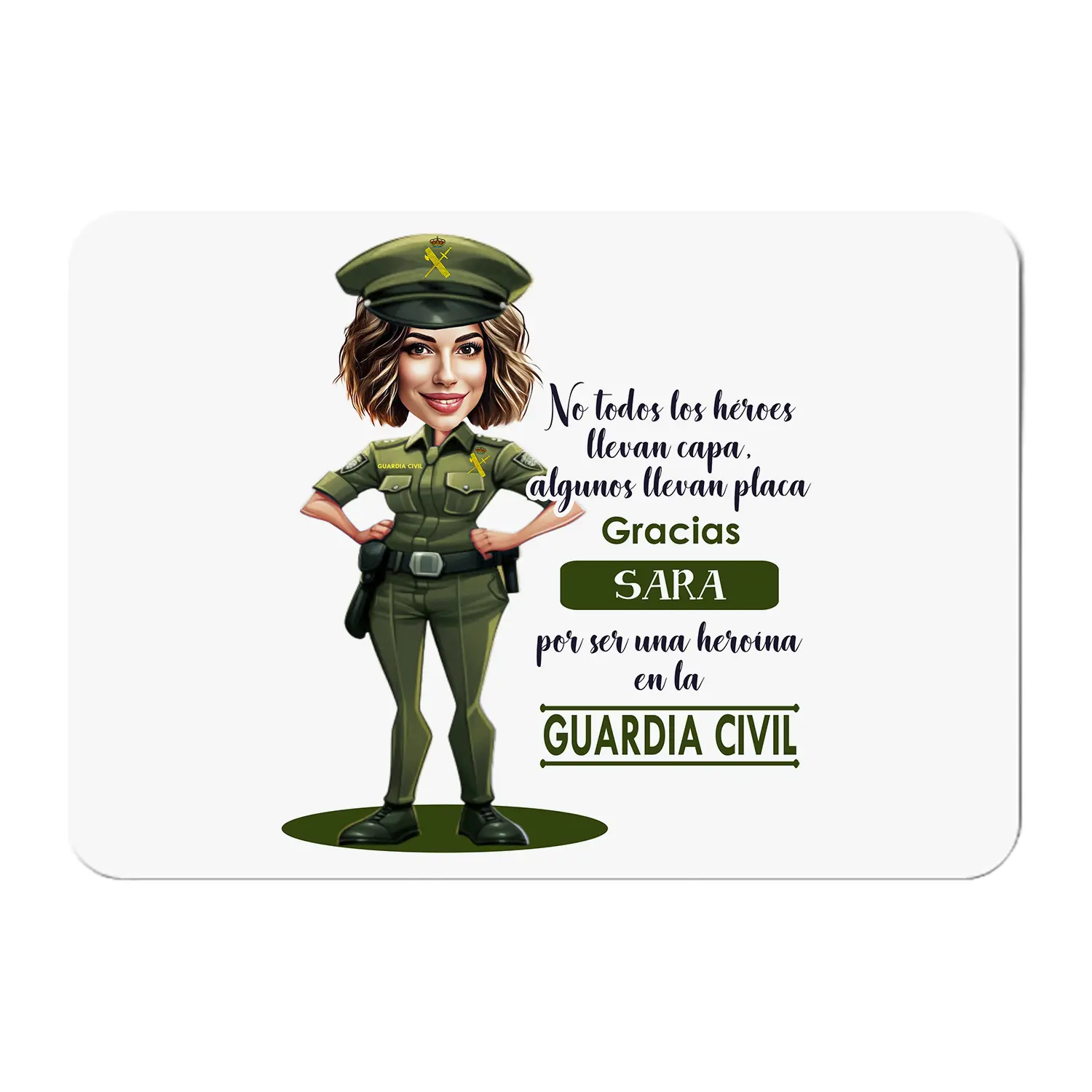 alfombrilla-personalizada-guardia-civil-mujer-con-caricatura-y-nombre