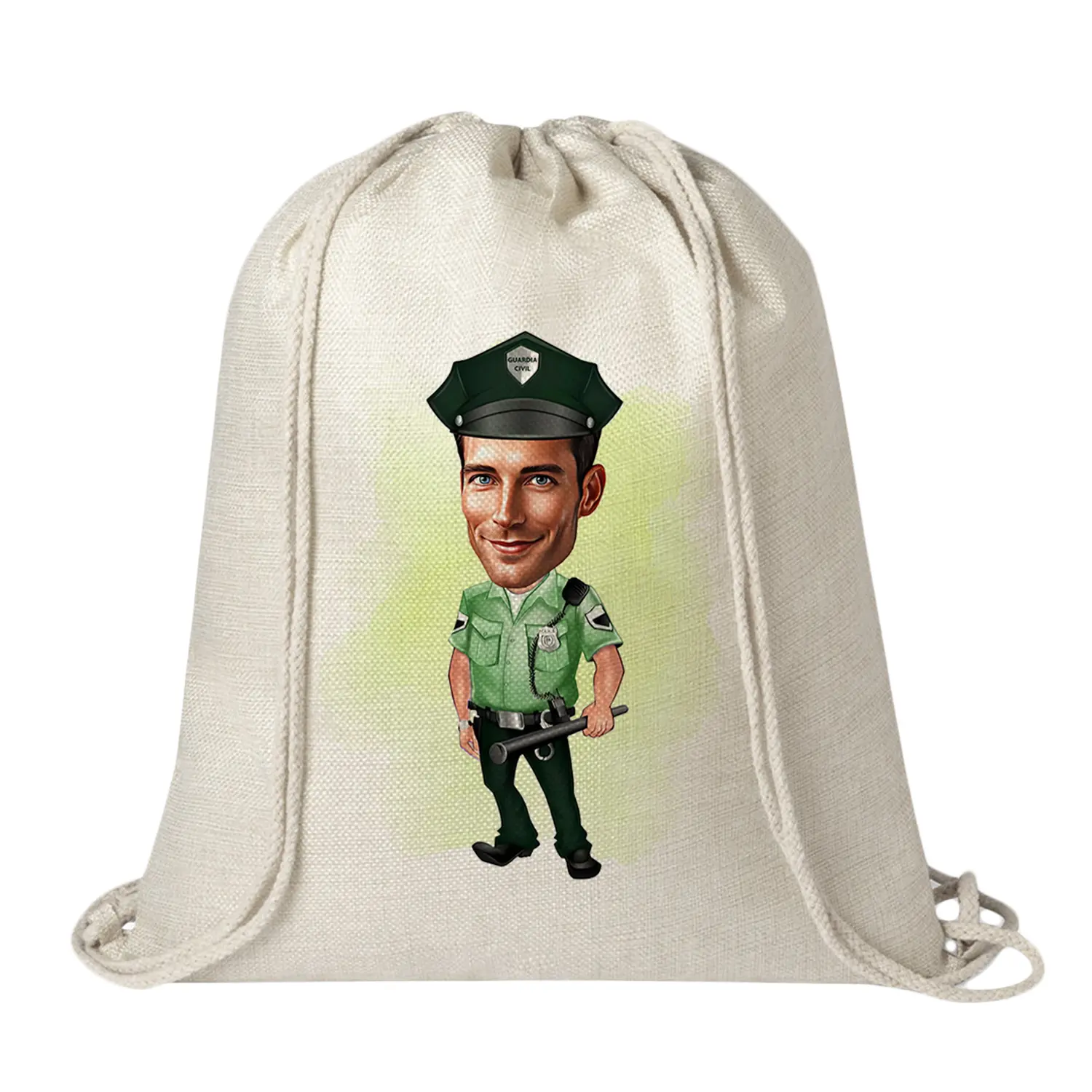 Mochila-personalizada -con-caricatura-Guardia-Civil