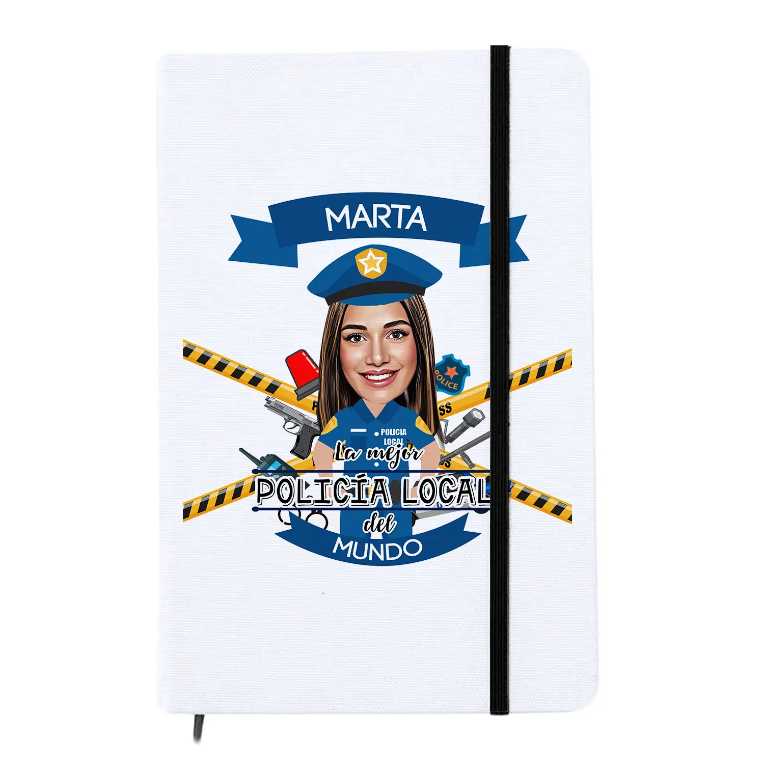 Libreta con caricatura La Mejor Policía Local