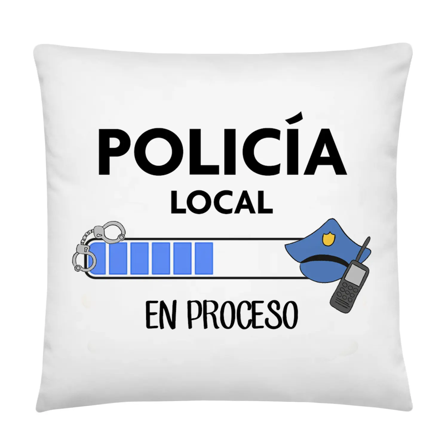 Cojín "Policía Local en Proceso" profesionales del mundo