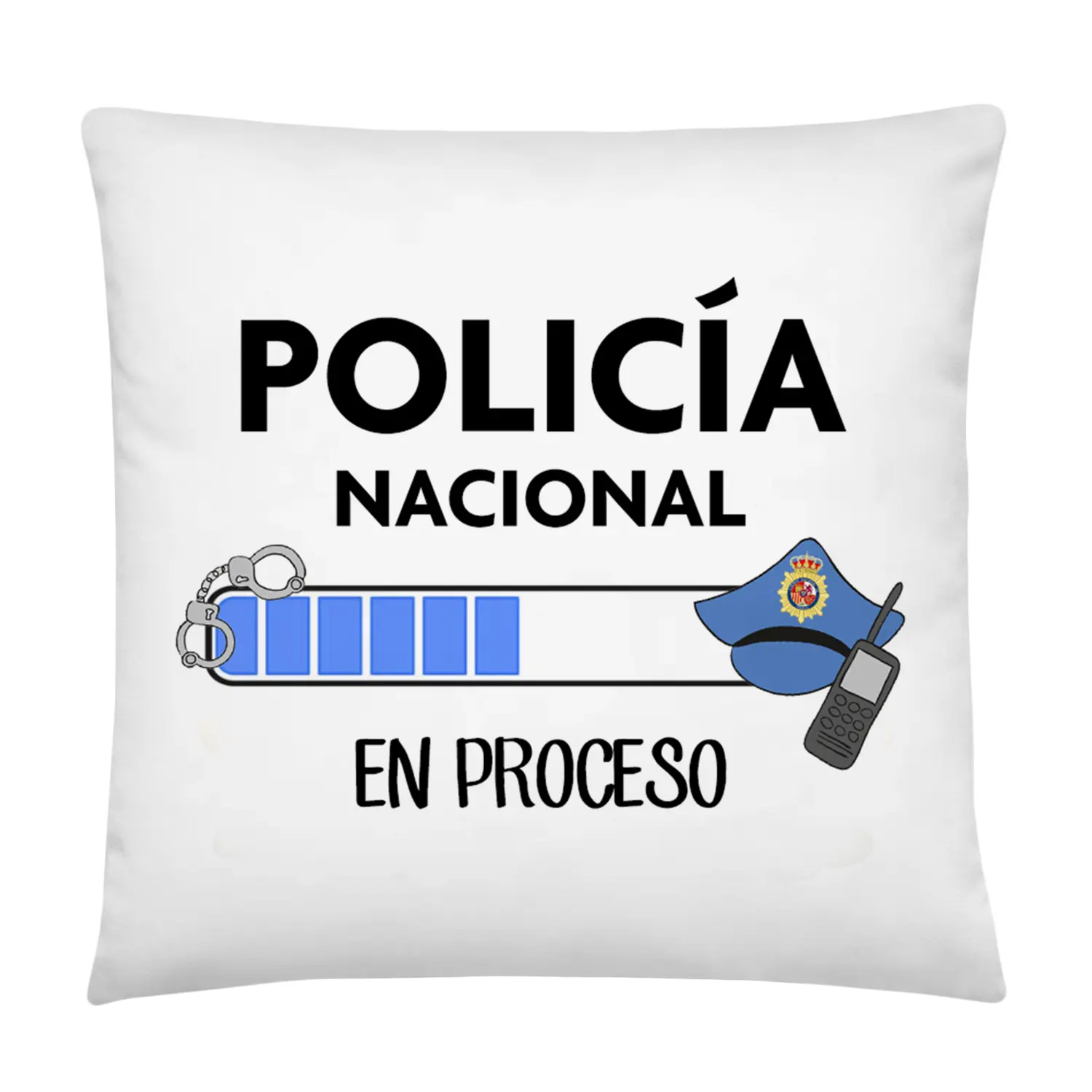 Cojín "Policía Nacional en Proceso" profesionales del mundo
