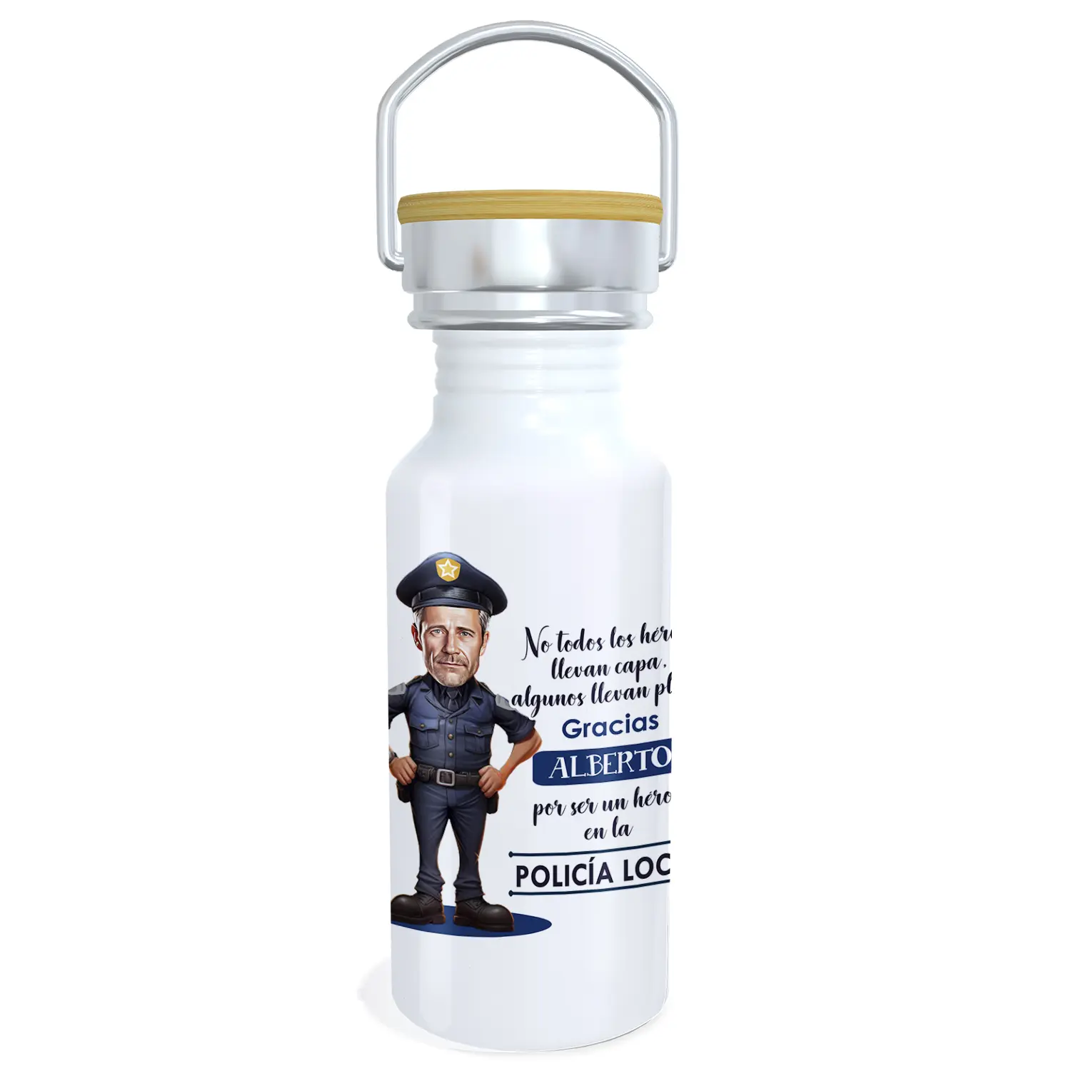 botella-personalizada-policia-local-caricatura-kembilove