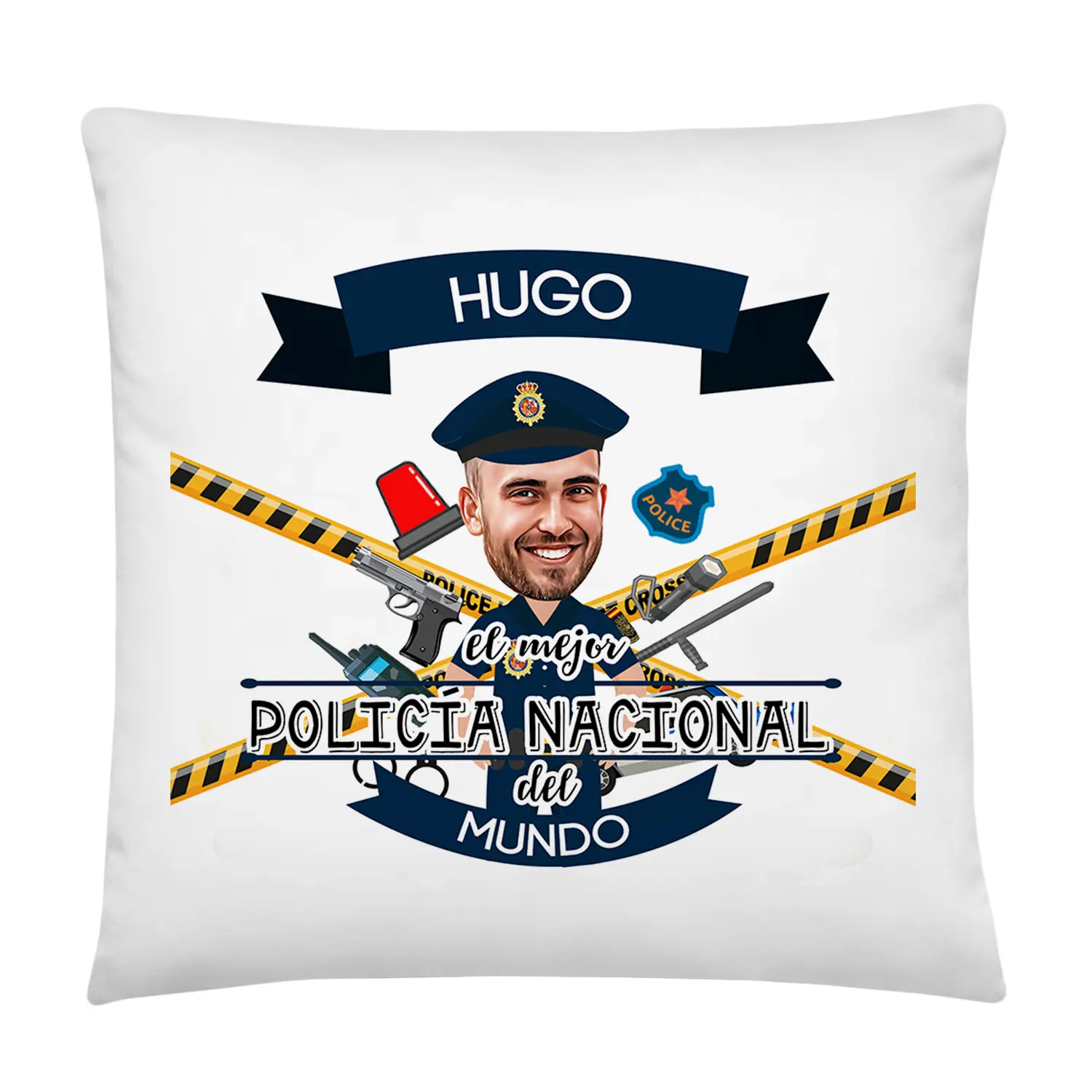 Cojín con Caricatura El Mejor Policía Nacional