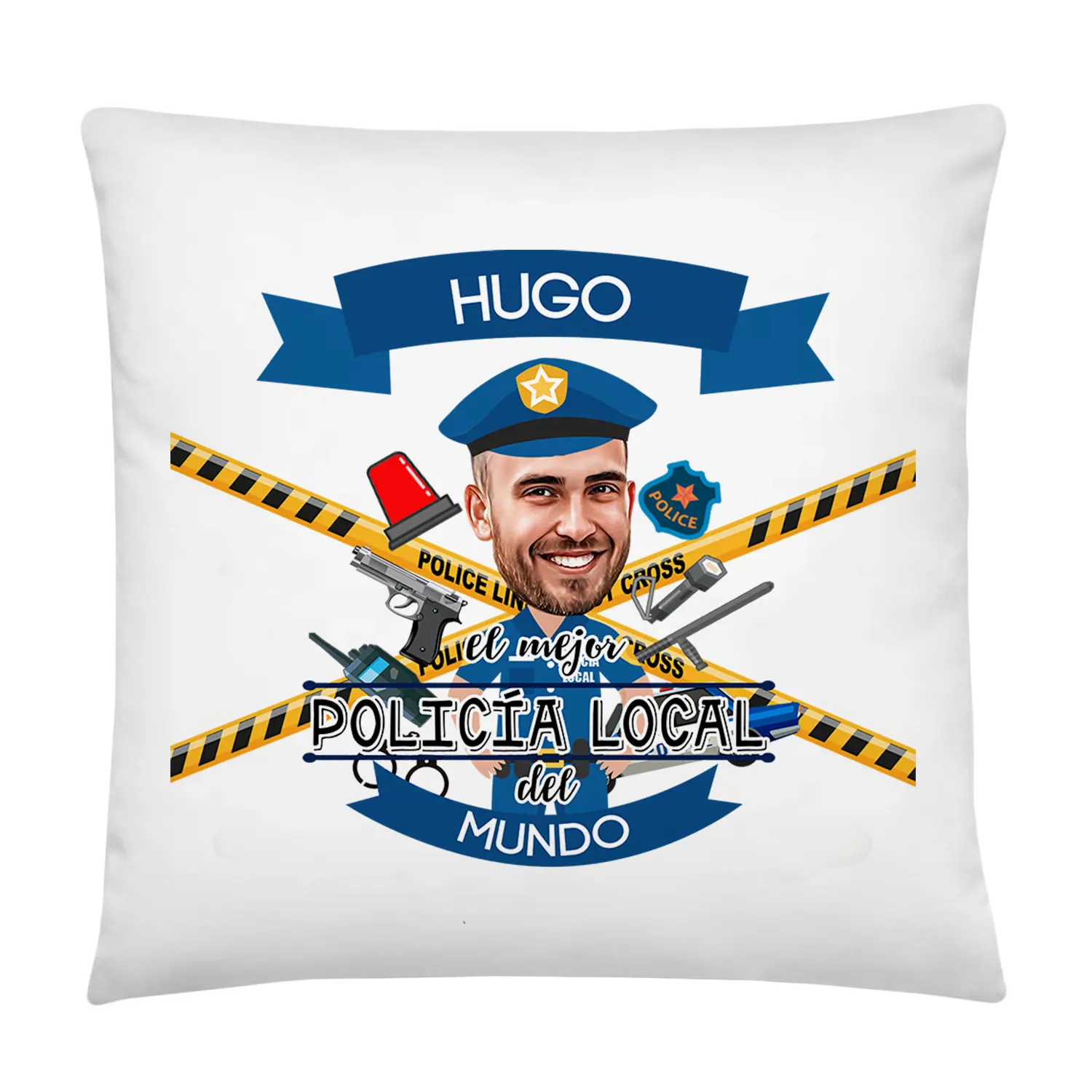 Cojín con Caricatura El Mejor Policía Local