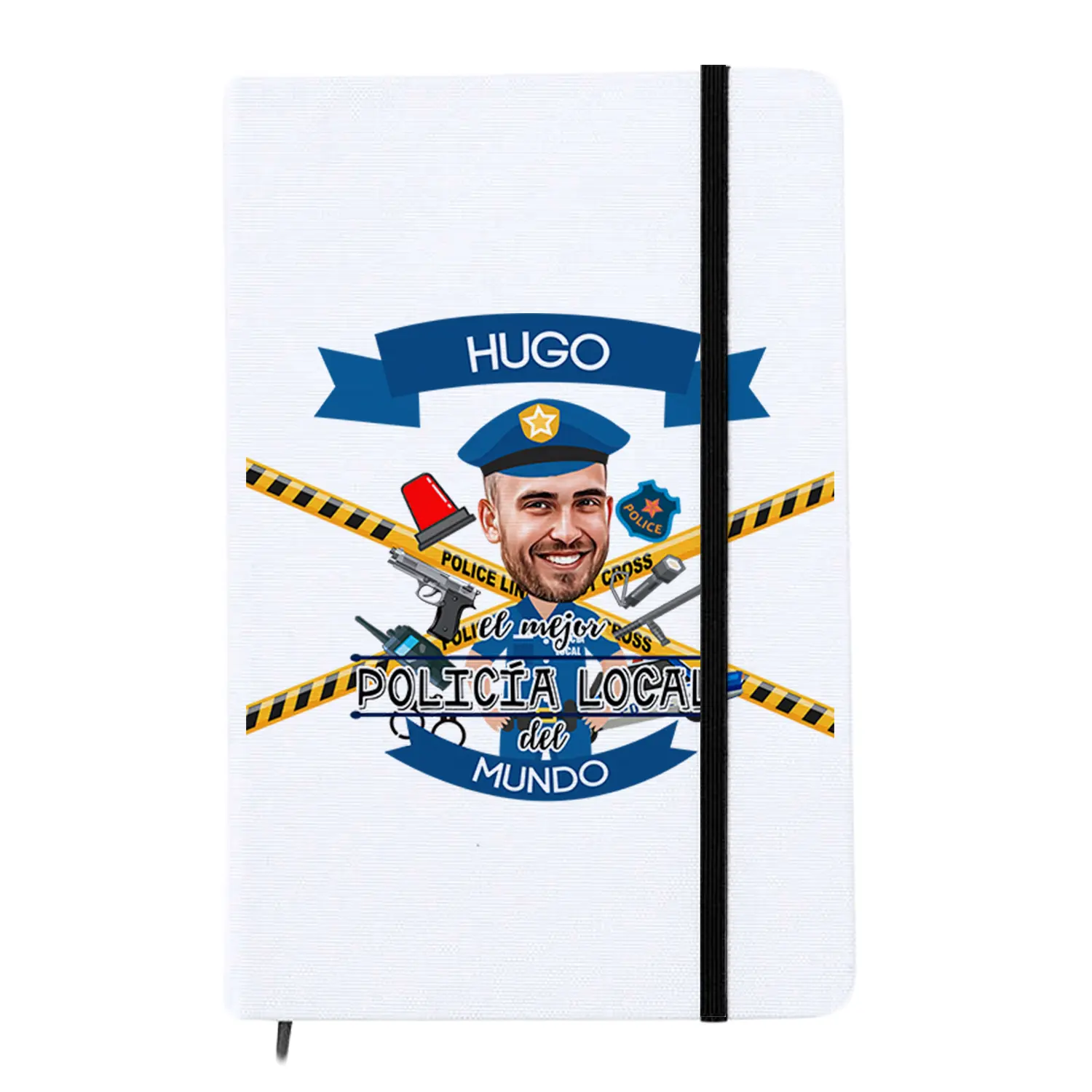 Libreta con caricatura El Mejor Policía Local