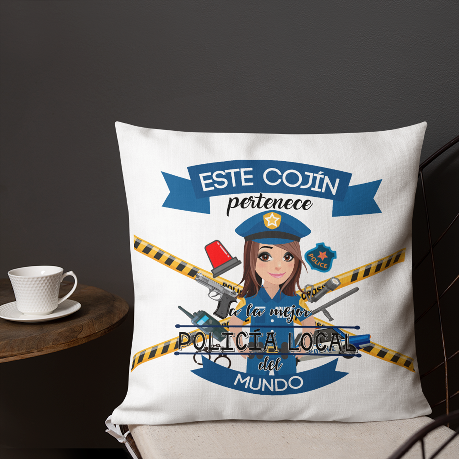 POLICIA-CHICA_mockup_Front-Lifestyle-3_Outdoors-Lifestyle_18x18