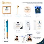 pack graduación con taza caricatura
