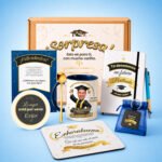 pack graduación con taza caricatura