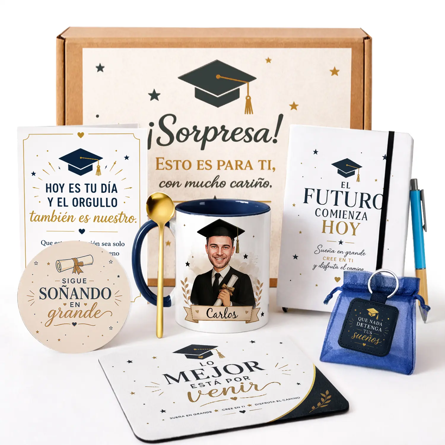 Pack graduacion regalos para sorprender el esfuerzo Kembilove