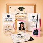 Pack Graduación con Caricatura regalo original y único para mujer Kembilove