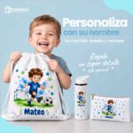 pack infantil personalizado nombre vuelta al cole