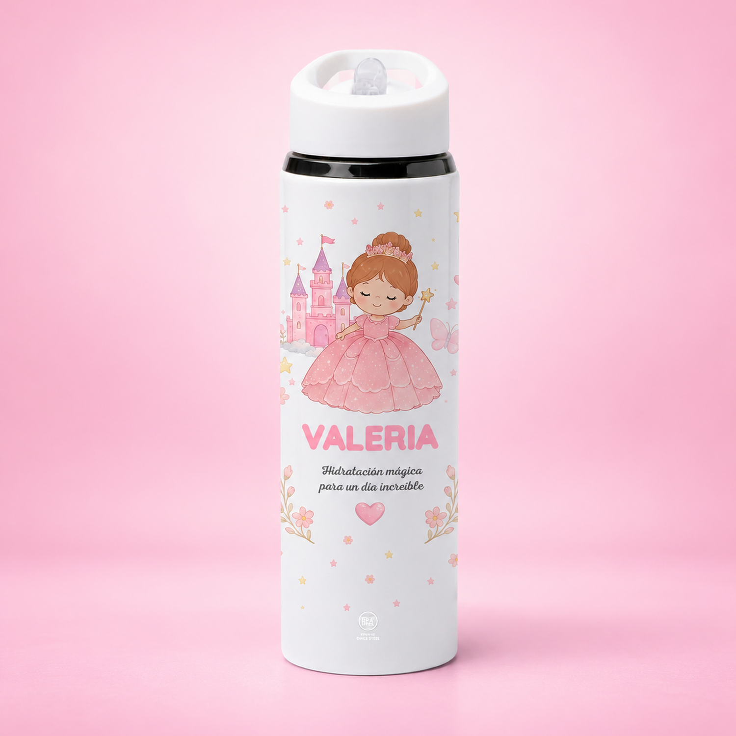 Botella Infantil Personalizada con Nombre de Acero Inoxidable 700 ml | Kembilove