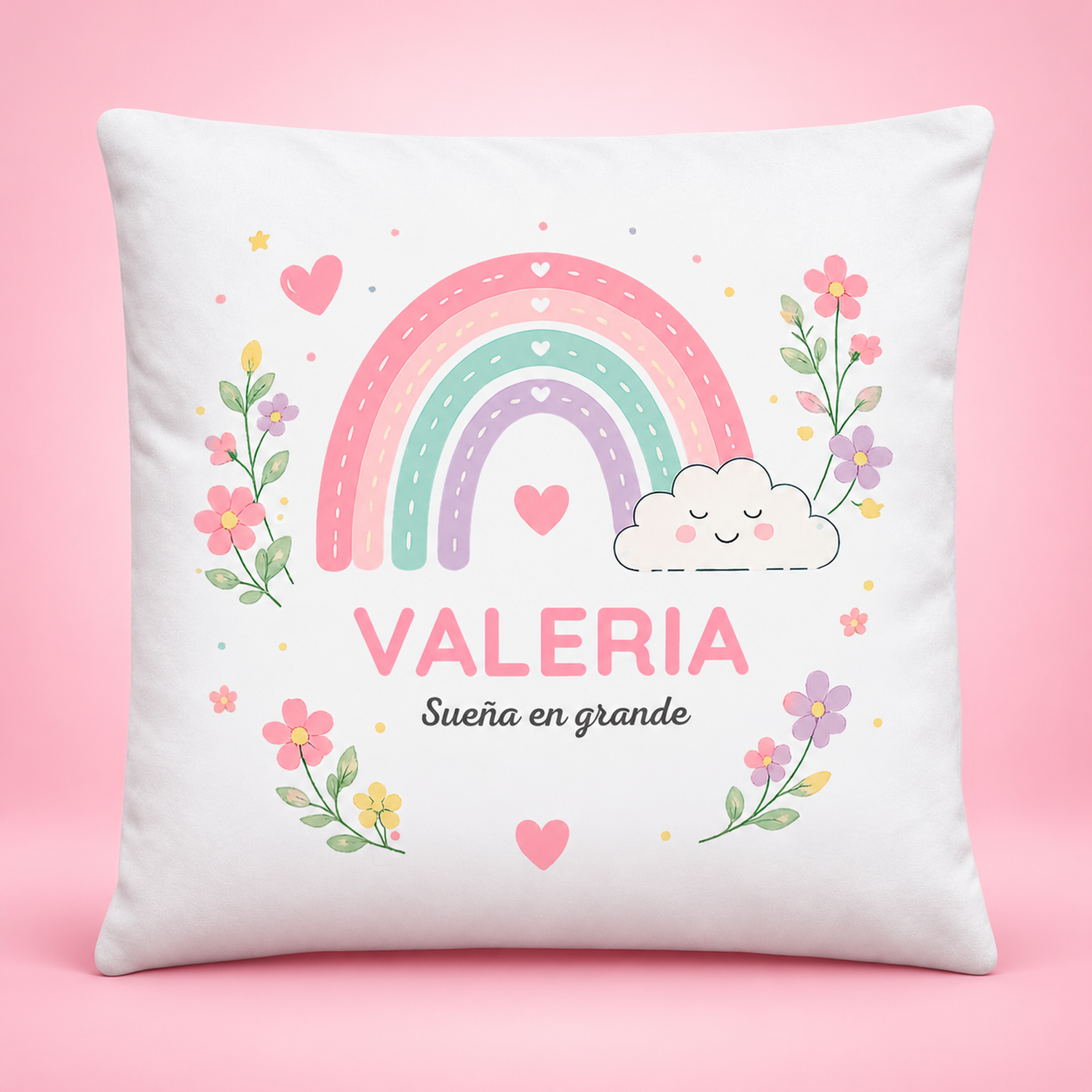 Cojín Infantil Personalizado con Nombre | Regalo Original para Niños y Niñas