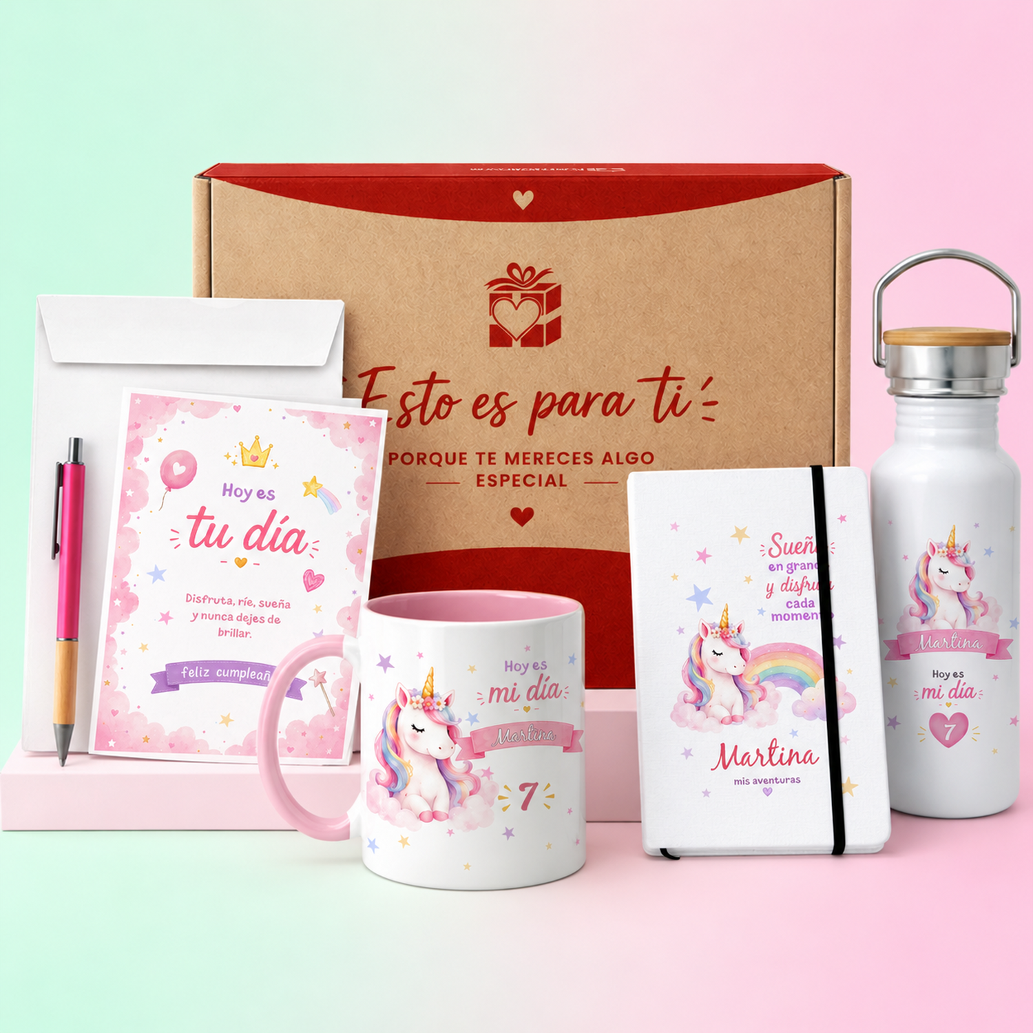 Pack Cumpleaños Infantil Personalizado con Nombre | Regalo Original para Niños – Kembilove
